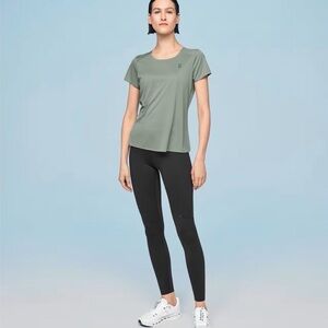 On Performance Women Running T-Shirt Moss/Creek
